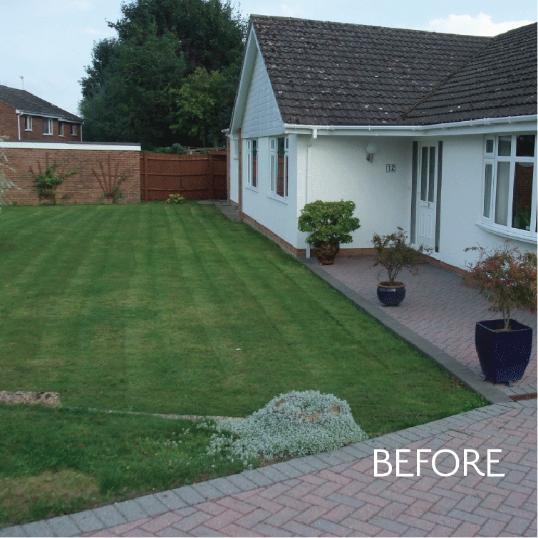 Contemporary Front Garden BEFORE